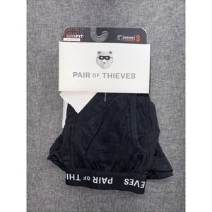 One Pair Size Small Super Fit Pair Of Thieves Black Boxer Briefs